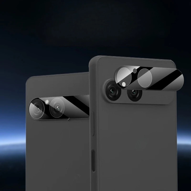 3D-Kameraobjektiv-Schutzgehäuse für Sony Xperia 10 VIII VII XperiaVII Rückseite aus gehärtetem Glas Kameraschutz Objektivringfolie