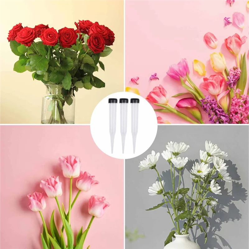 

SYW-упаковка из 100 цветочных трубок, прозрачная водяная трубка для цветов, многоразовые цветы, водяные трубки