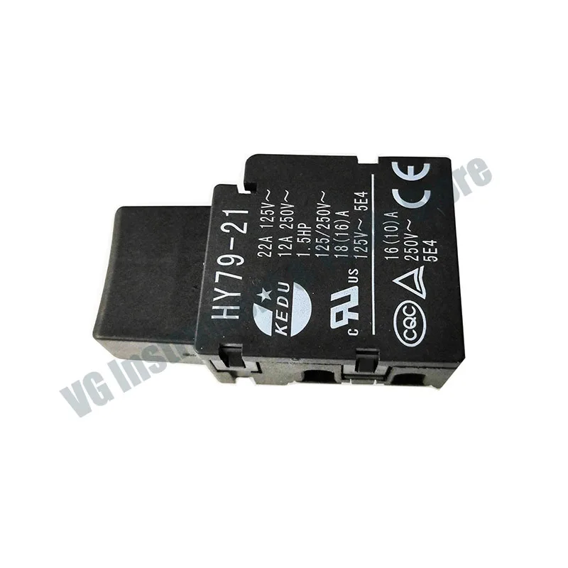 1KEDU HY79-21 1.5HP 125/250V 22A/12A Electric Hammer Angle Grinder Push Button Switches for Stone Cutter Mower Pushbutton Switch