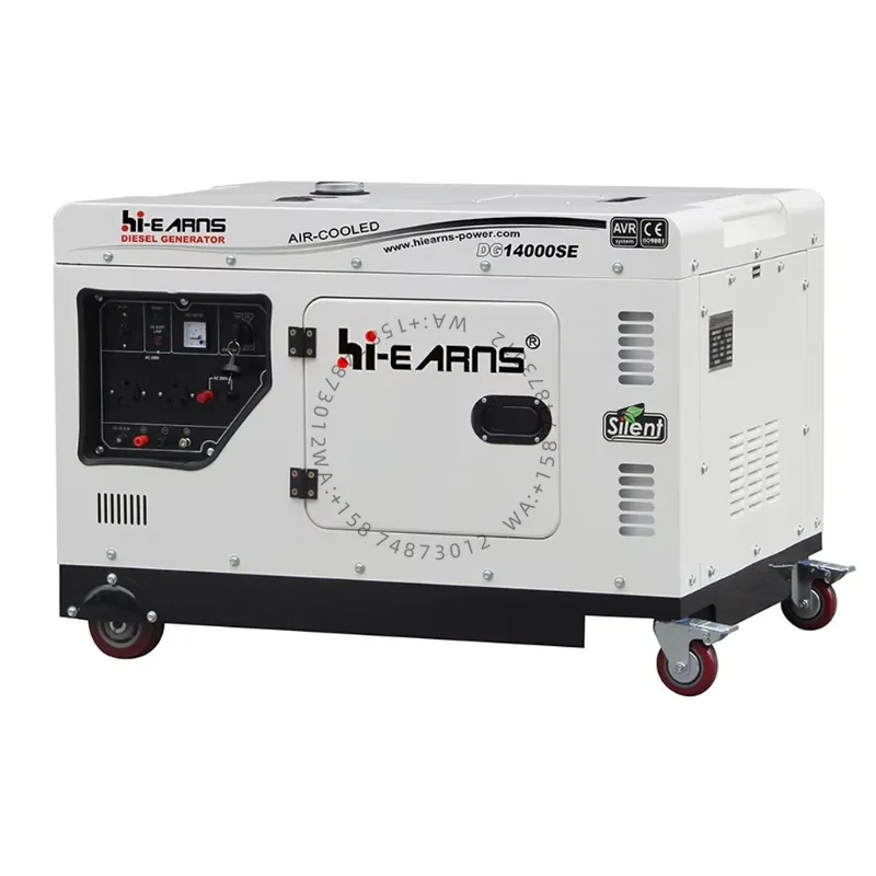 

Chinese brands10KW 13KVA 50HZ 220V 230V Portable Silent Die sel Generator Price with 1102F 18HP Die sel Engine