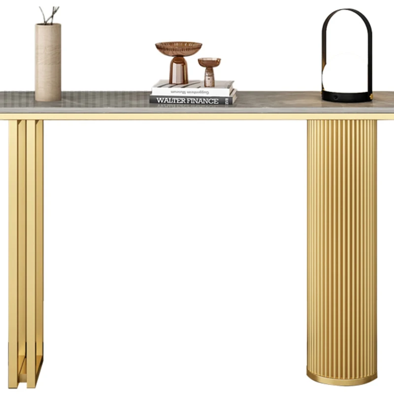 Gold Hallway Entry Console Table Office Narrow Living Room Console Table Nordic Home Woonkamer Tafel Furniture Decoration