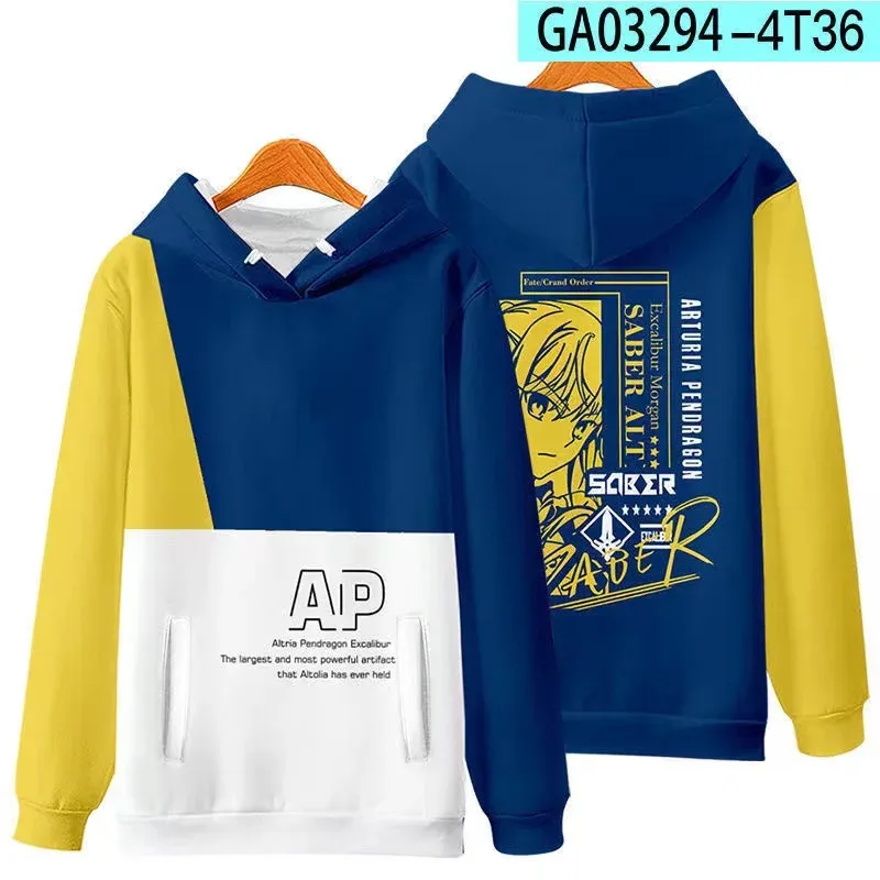 dd12Anime Fate Stay Night Saber 3D Print Zip Up Women/men Hoodie Sweatshirt Altria Pendragon Cosplay Zipper Hooded
