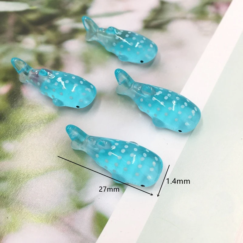 5/10pcs Mini Resin White and Blue Whale Shark Miniatures, Cute Fairy Garden Animals, for Micro Landscape DIY Craft Decoration