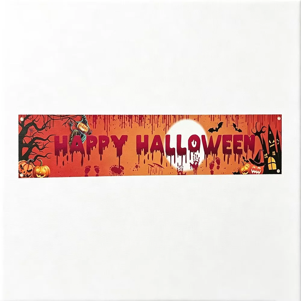 CIFbuy Happy Halloween Banner, Personalized Text, Party Decor, Only For Decoration