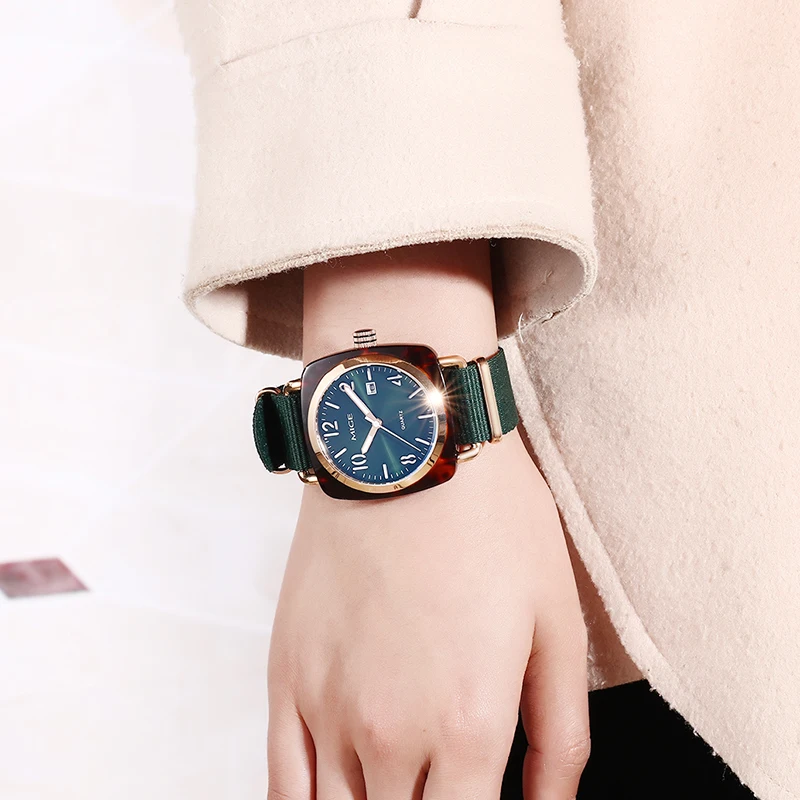 MIGE оригинальные кварцевые часы Miyota, водонепроницаемые наручные часы, простой деловой календарь, часы из нержавеющей стали, подарок, reloj hombre