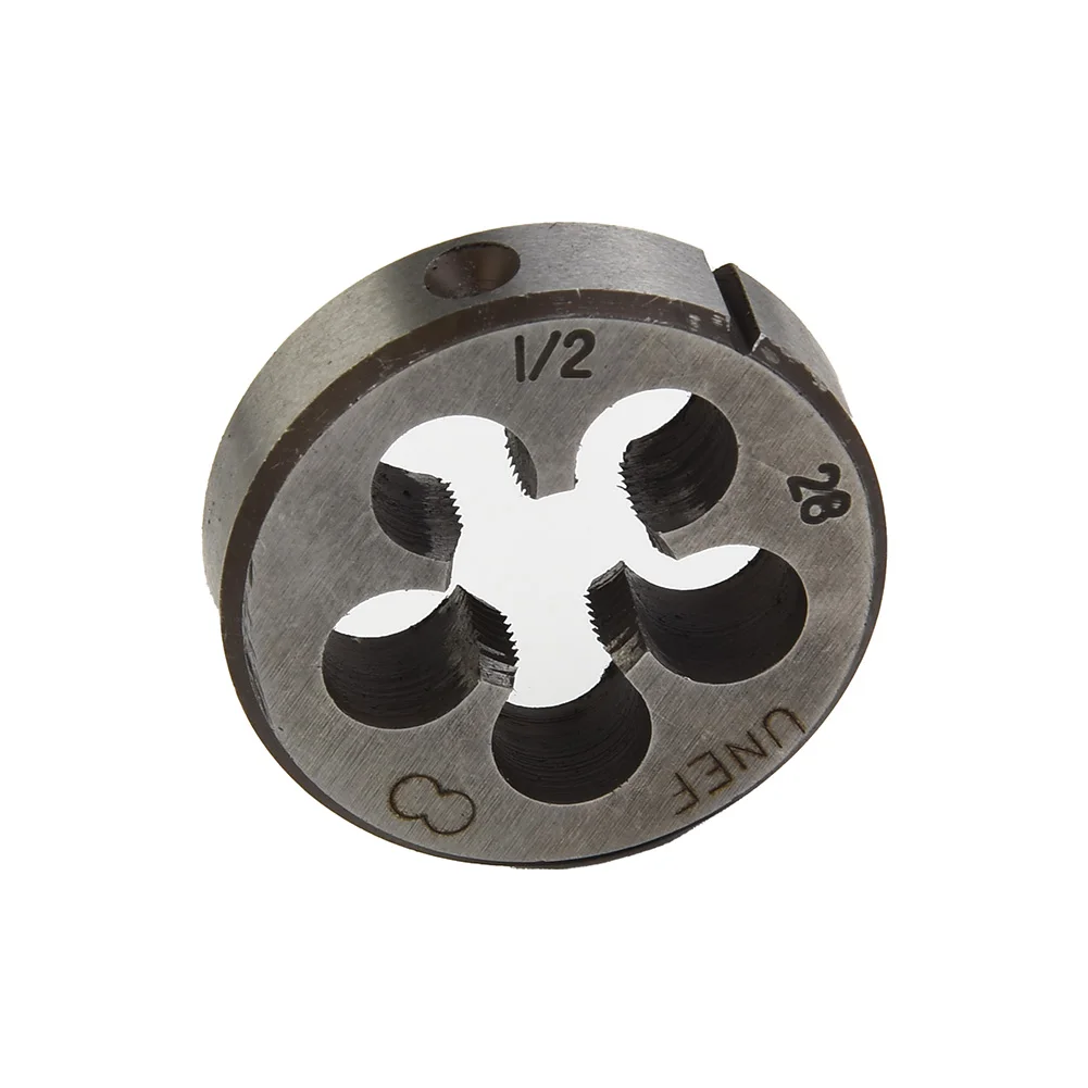 1/2x28 UNEF HSS Tap and Die Set for Precision Threading, Right Hand Thread Tool Kit, 28 TPI for Metalworking Projects