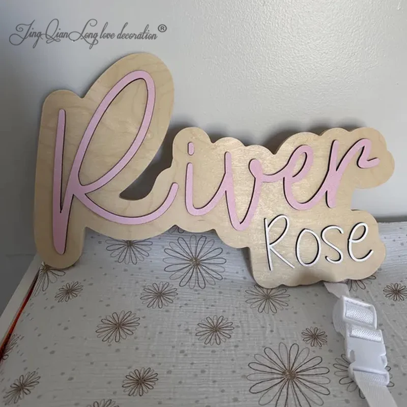 Custom Large last name signwedding name sign double name sign outline sign wood last name sign