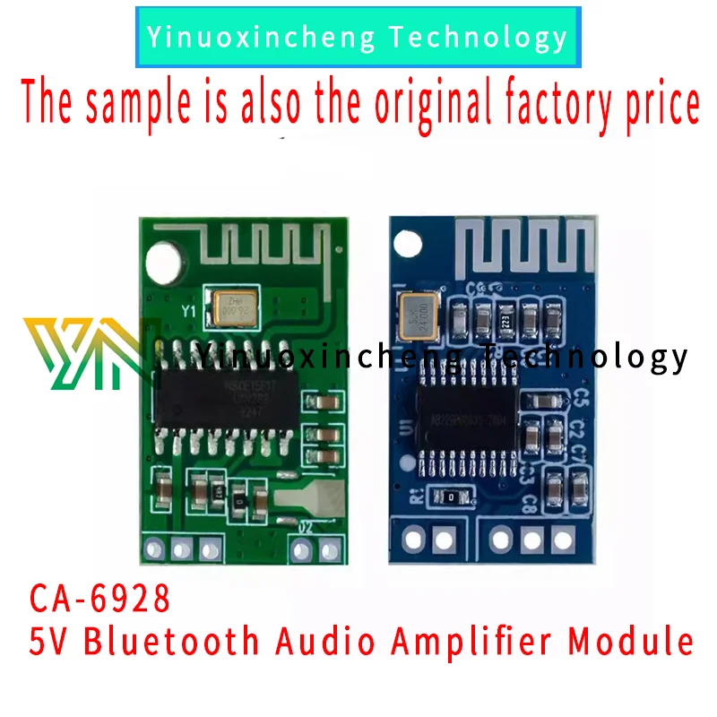 2/pcs Lot CA-6928 5V Bluetooth audio amplifier module 5.0BT Bluetooth receiver 3.3-6V signal strong long-distance