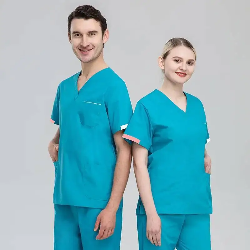 Hand Washing Clothes Female Dentist S Short Sleeved Summer Pet Room Surgical Gowns Clinic Nurse Gowns