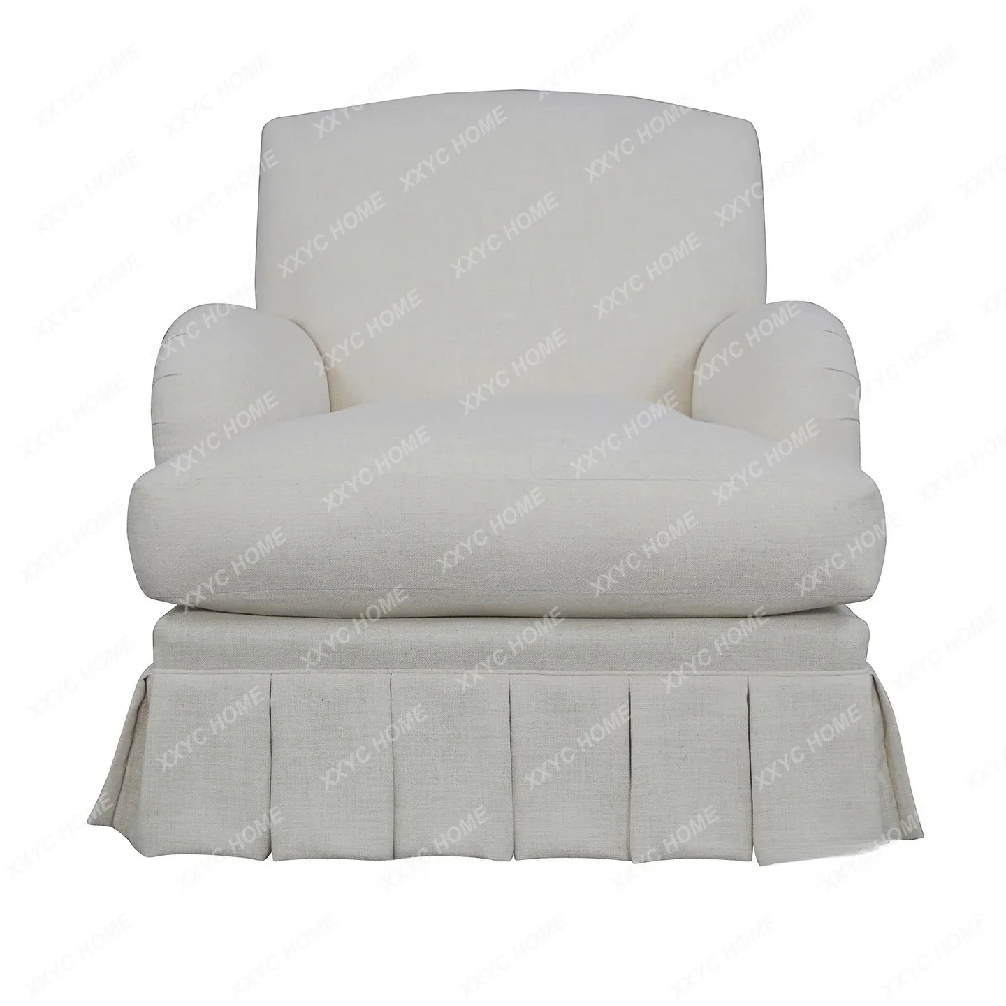 AA vintage fabric sofa small apartment living room single sofa chair