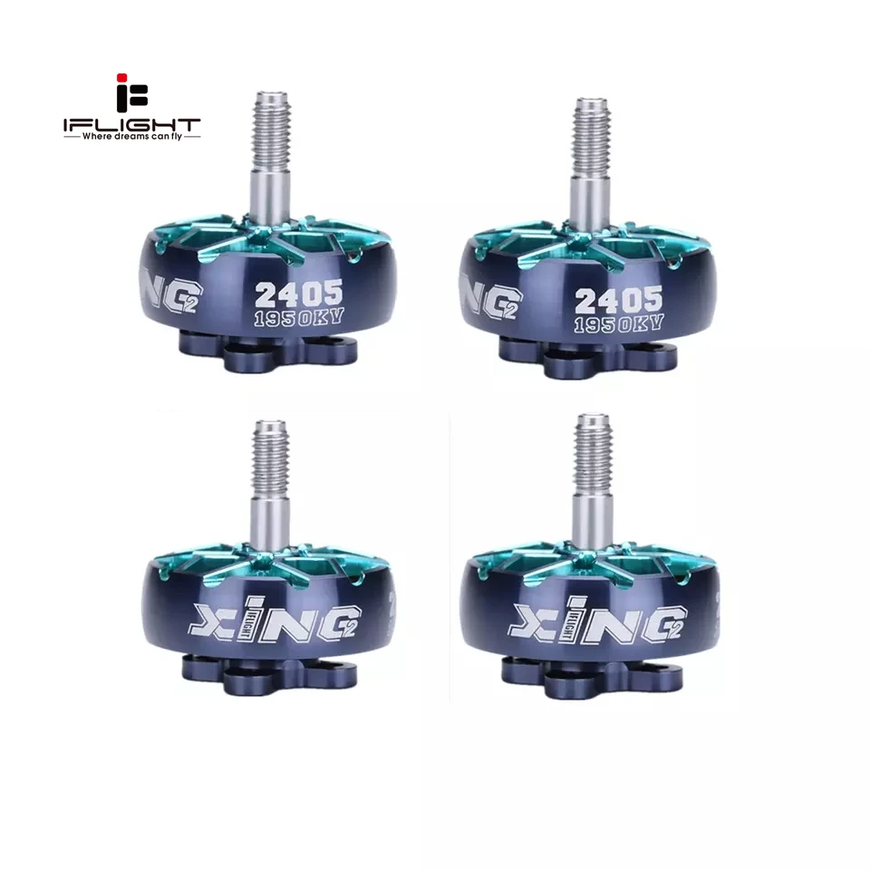 

4pcs iFlight XING2 2405 Brushless Motor 1950KV 1800KV for RC FPV Racing Drone Quadcopter Frame Kit Spare Parts