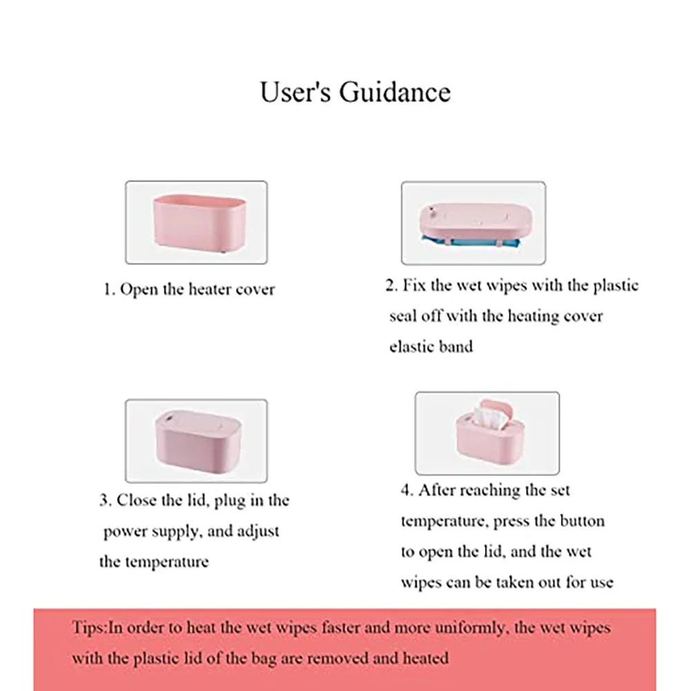 New Baby Wipe Warmer Heater Wet Towel Dispenser Napkin Heating Box Home/Car Use Mini Wipe Warmer Case Disinfecting Wipes view 4