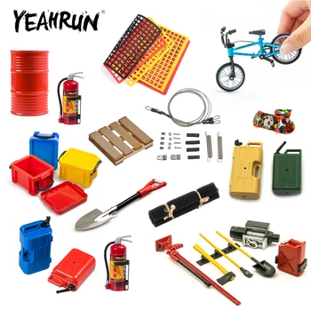 YEAHRUN symulowane dekoracje akcesoria narzędziowe dla TRX-4 TRX-6 Axial SCX10 90046 Tamiya Redcat 1/10 części do dekoracji samochodów RC