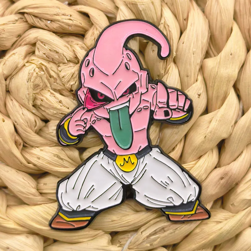 Majin Buu Pins Pendant Anime Dragon Ball Z Badge Japanese Manga Brooches for Bag Backpack Clothing Lapel ACG Cosplay Gift Decor view 5