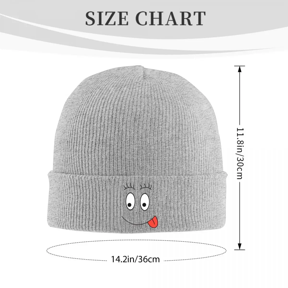 Cartoon Barbapapa Knitted Hat Women's Men's Beanie Winter Hat Acrylic Anime Casual Cap