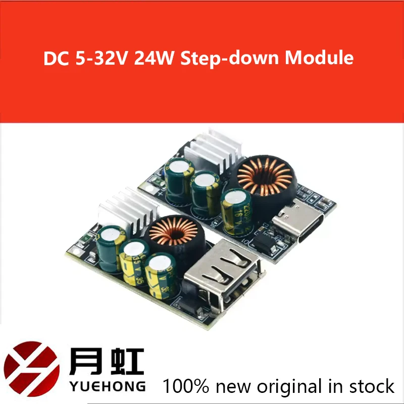 

QC3.0 Apple Huawei MTK Samsung DIY Fast Charger DC 5-32V 24W Step-down Module for Emergency Charging of Mobile Phone