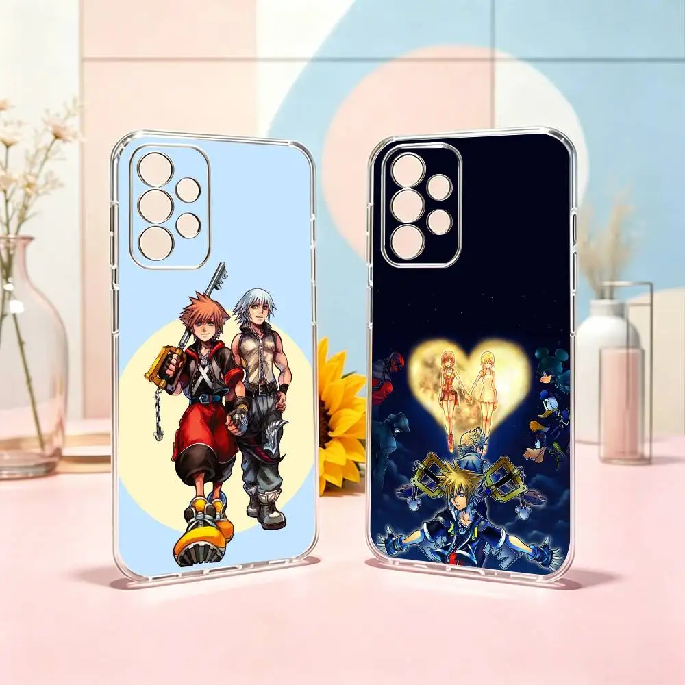 Kingdoms-S Hearts Games  Phone Case For Samsung S25,S24,S21,S22,S23,S30,Ultra,S20,Plus,Fe Transparent Cover Gift