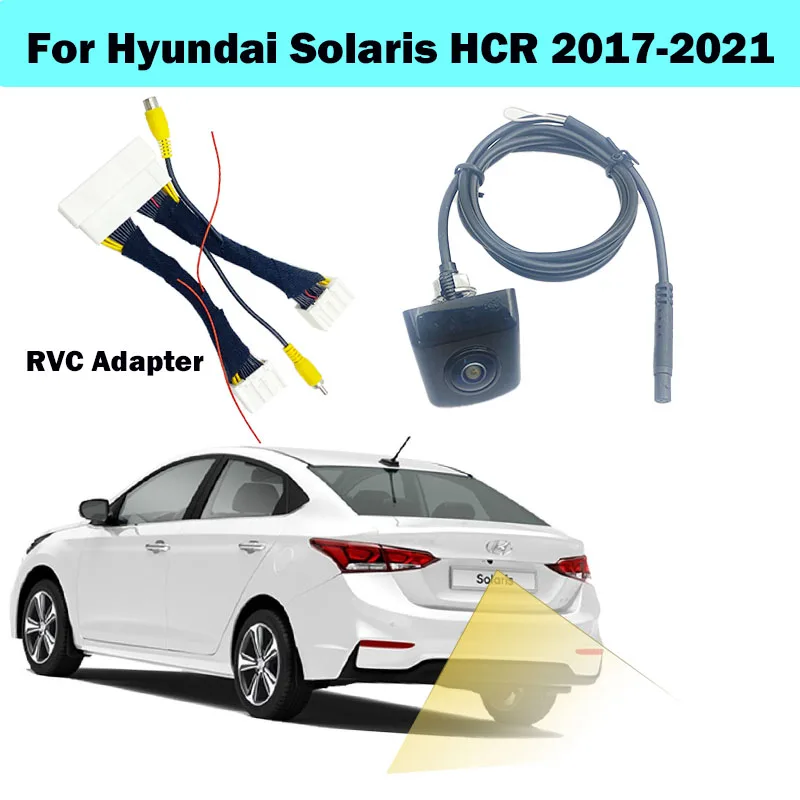 HICAMRUI Rear View Buckup Camera T Harness For Hyundai Solaris HCR 2017 2018 2019 2020 2021 OEM Original Screen