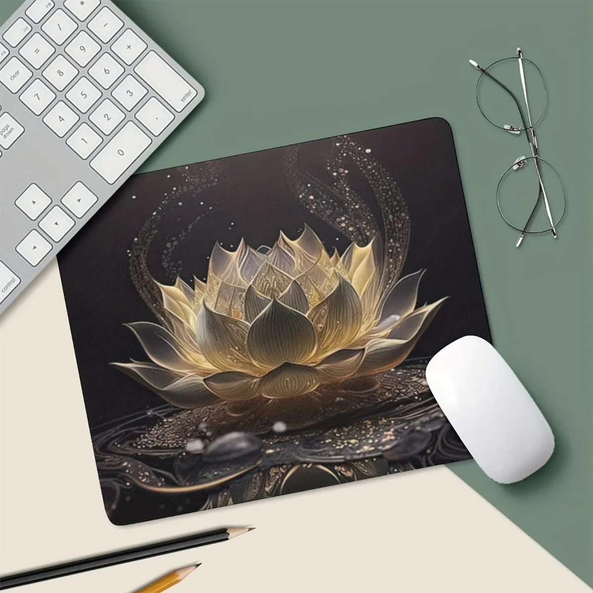 

Резиновый коврик для стола White Lotus, нескользящий коврик для мыши, аксессуары для офисных и игровых ПК, настольных клавиатур