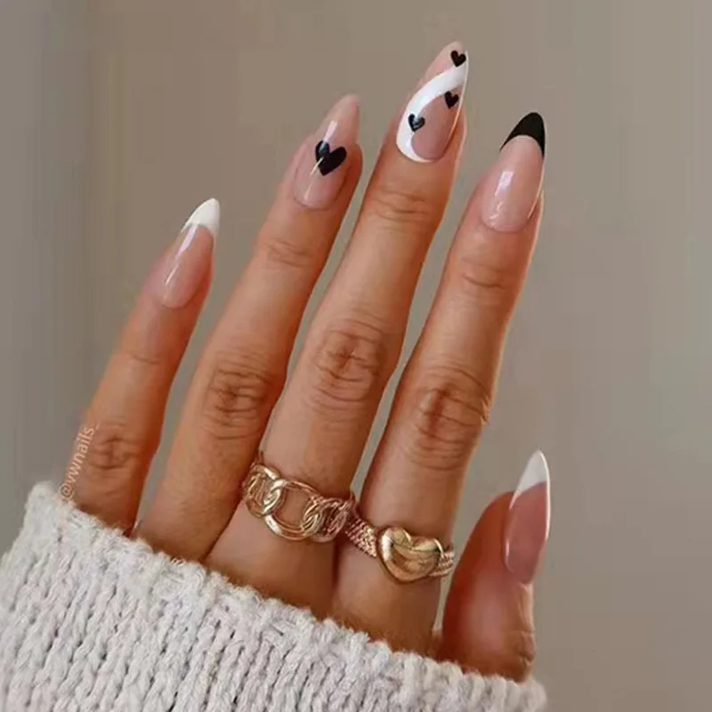 Faux Ongles Longs en Rose Simple, Couverture Complète N64.perfective, Nail Art, 30 Pièces