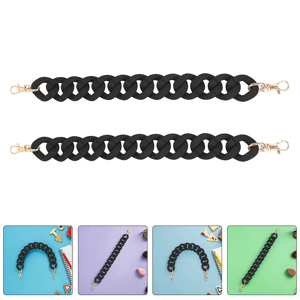 2Pcs Handbag Chain Strap Acrylic Replacement Decorative Purse Chain for Shoulder Bag Clutch Purse Strap Replacement