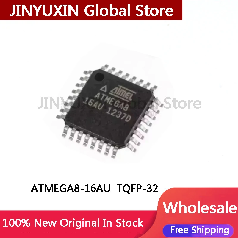 5-20pcs ATMEGA8 16AU ATMEGA8-16AU ATMEGA8-16AUR   IC Chip In Stock Wholesale