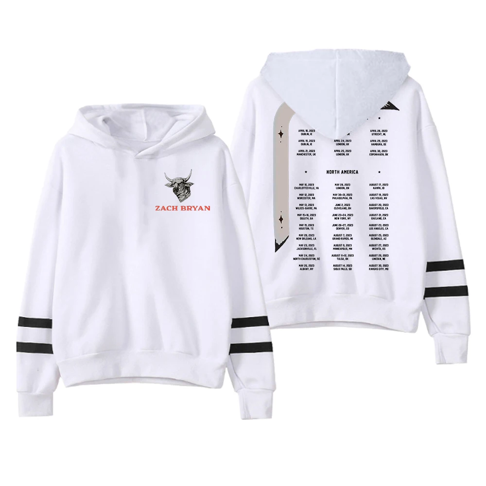 Zach Bryan Burn Burn Burn Tour Bull Hoodie Pocketless Parallel Bars Sleeve Streetwear Women Men Sweatshirt Fashion Clothes