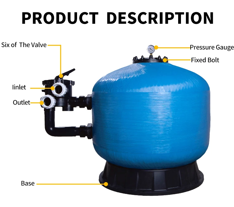 Factory Price Public Swimming Pool Filter Equipment Water Sand Filter