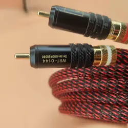 Nowy kabel audio Canare Hi-fi Audio 5N OFC RCA kabel przedłużający hi-end RCA z WBT pozłacaną wtyczką złącze RCA