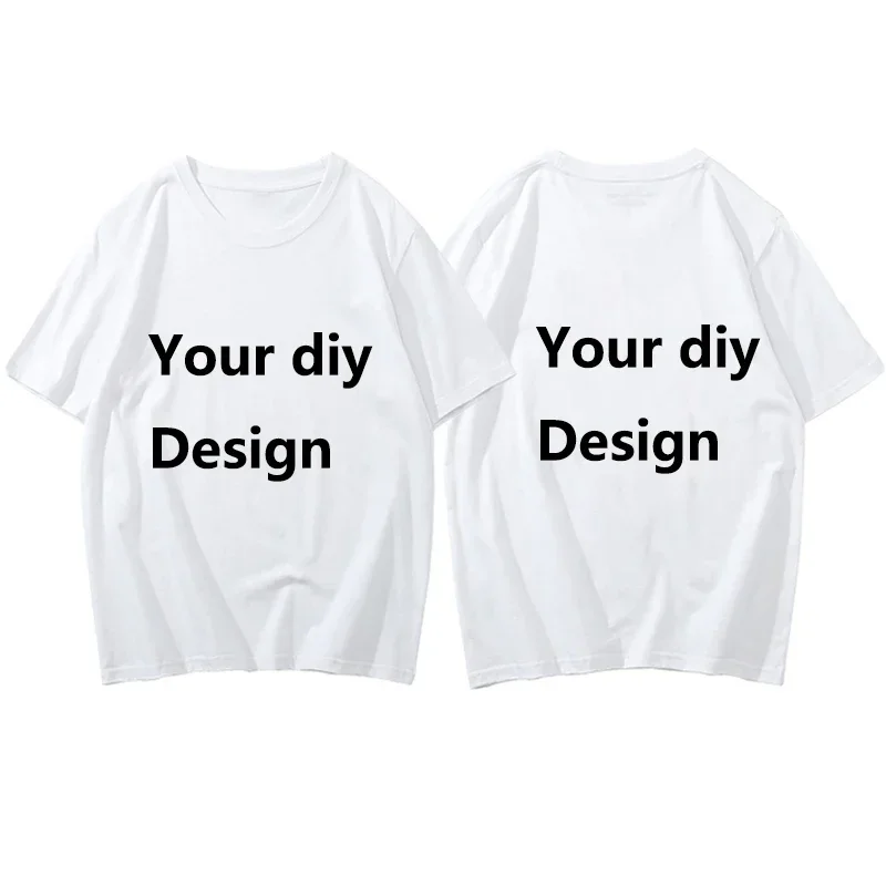 Custom Modal T-Shirt Link Round Neck Short Sleeve Black White T Shirt for Men Women