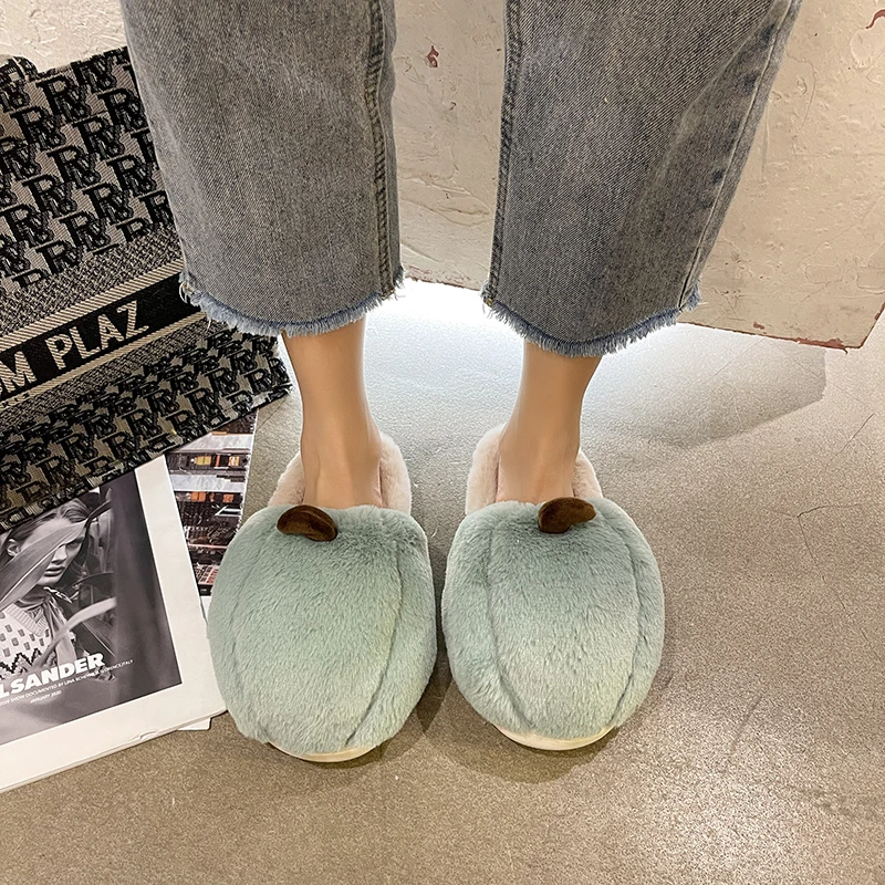 STRONGSHEN Women Slippers Soft Home Cotton Slipper Winter Indoor House Light Comfort Floor Shoes Female Bedroom Flip-flops