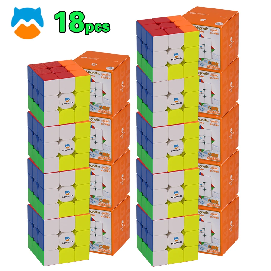 

GAN Monster Go Magnetic Magic Cube 18 pcs Wholesale Moment Of Intellectual Toy Professional Speed Cube Fidget Puzzles Smart Game