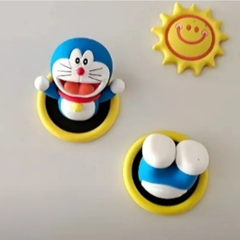 Cartoon Anime Periferie Doraemon Creatieve Passage Cirkel Koelkast Magnetische Tape 3D 3D Leuke Robot Kat