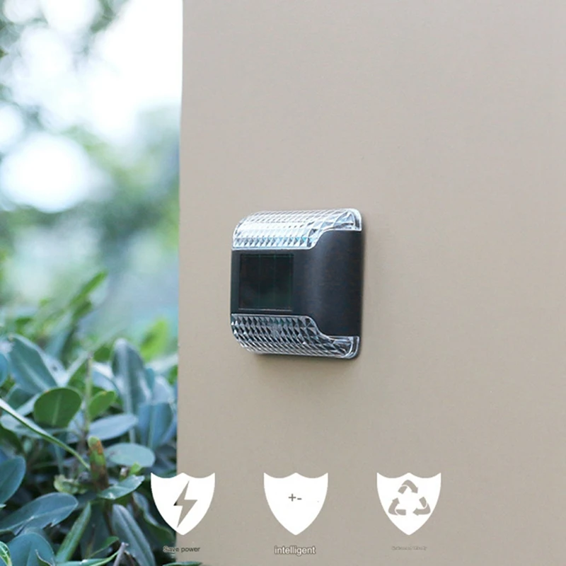 Luces solares para valla, luces brillantes para exteriores, decoración de Patio impermeable con energía Solar, luces solares para cubierta para exterior