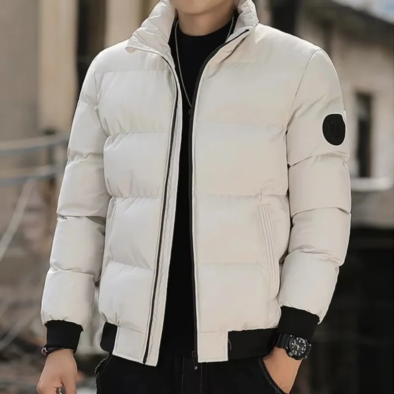 2024 High Quality Winter New Original Design Men\'s Stand up Collar Cotton Jacket Outdoor Sports and Leisure Thickened Warm Trend