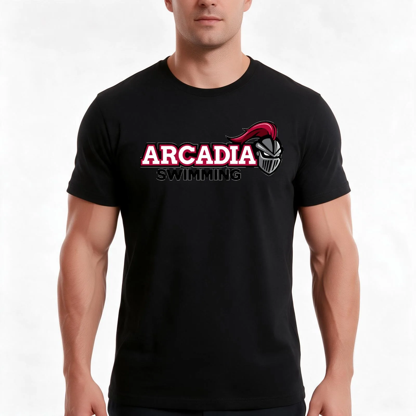 Arcadia Swimming Classic T-Shirt Summer Casual Cotton Tee Oversized Streetwear Tops Vintage Graphic Print Unisex Men Women