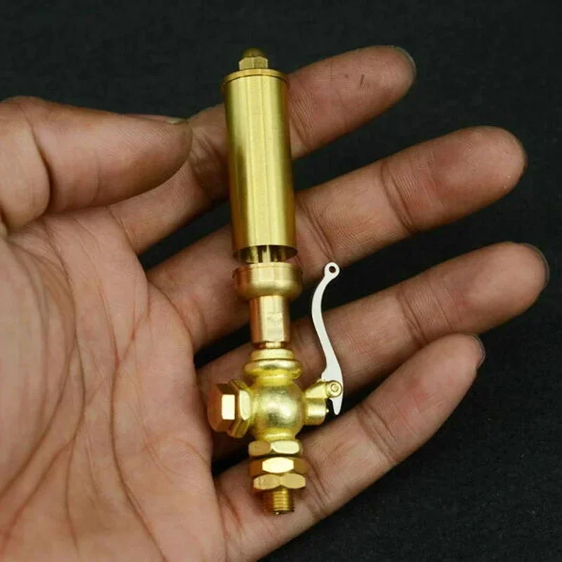 1/4 Threaded Joint Whistle JW-4 Bronze Valve and Handle with Brass Tube Whistle For Live Steam Physics Experiment Toy Parts