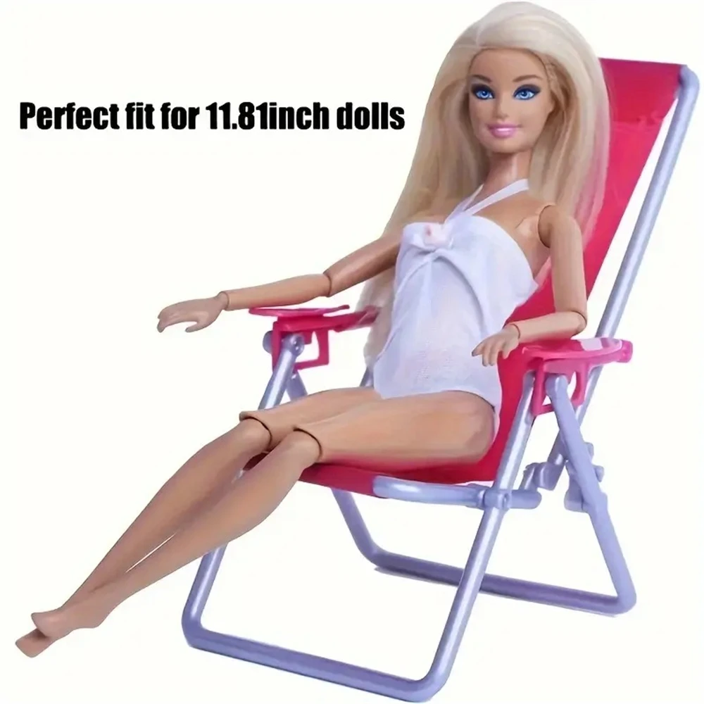 Dollhouse Summer Beach Party Beach Chairs For 11.81 In Dolls Foldable Beach Chairs Doll House Accessories Furniture Decoration