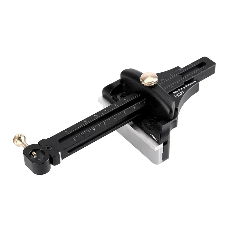 HD-27 woodworking scriber, aluminum alloy, high-precision single-rod scriber, multifunctional measuring tool