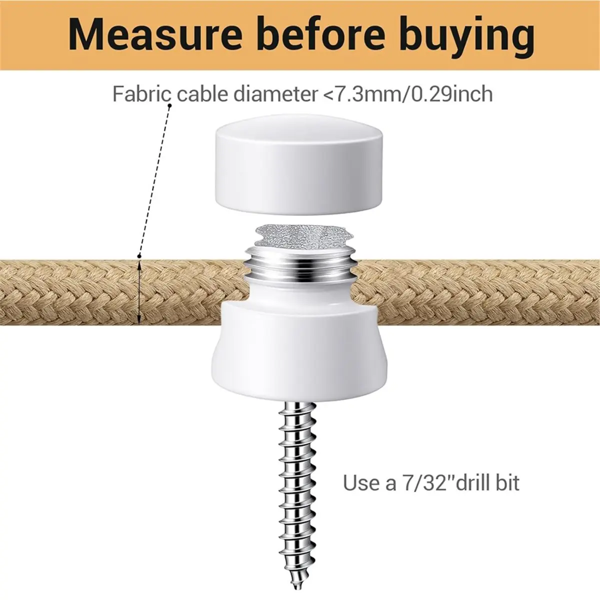 4pcs White Swag Hooks for Ceiling Lights, Modern Pendant Light Hanging Hooks, DIY Lamp Hanging Hardware
