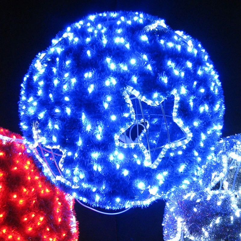 Custom. outdoor decoration 3D motif hanging LED ball sphere light