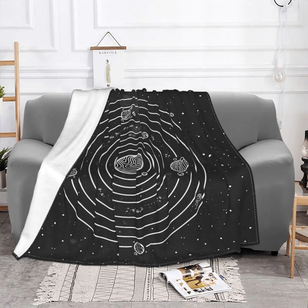 Solar System 3 Plush Bed Blankets Blankets & Throws Custom Blanket Personalized Throw Blanket