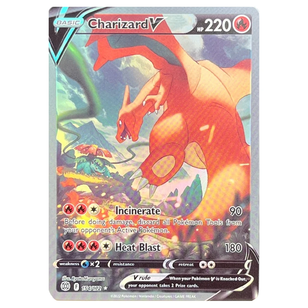 Proxy PKM PTCG-K Set completo di carte foil Arceus&Dialga&PalkiaGX RayquazaVmax Giratina STAR Serena Carte Giocattoli Regali da collezione