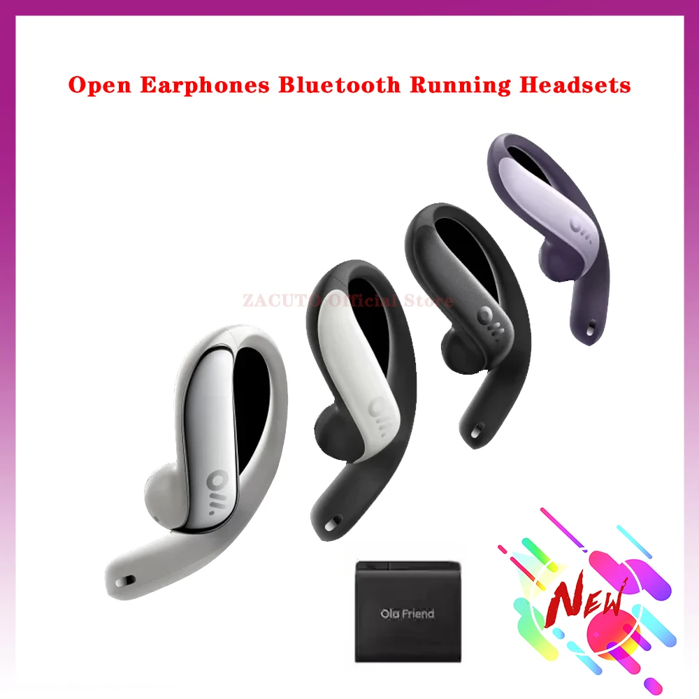 Ola Friend Ola11 Open Earphones Bluetooth Running Headsets AI Intelligent Waterproof Lightweight Noise Reduction Earbuds Custom