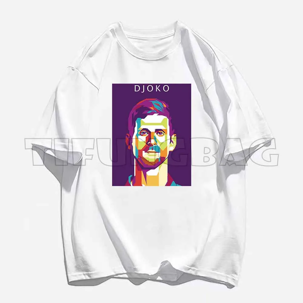 Novak Djokovic Aesthetic Tennis Sports Short Sleeve Tee Streetwear Casual T Shirts Women Men Tops T-Shirts