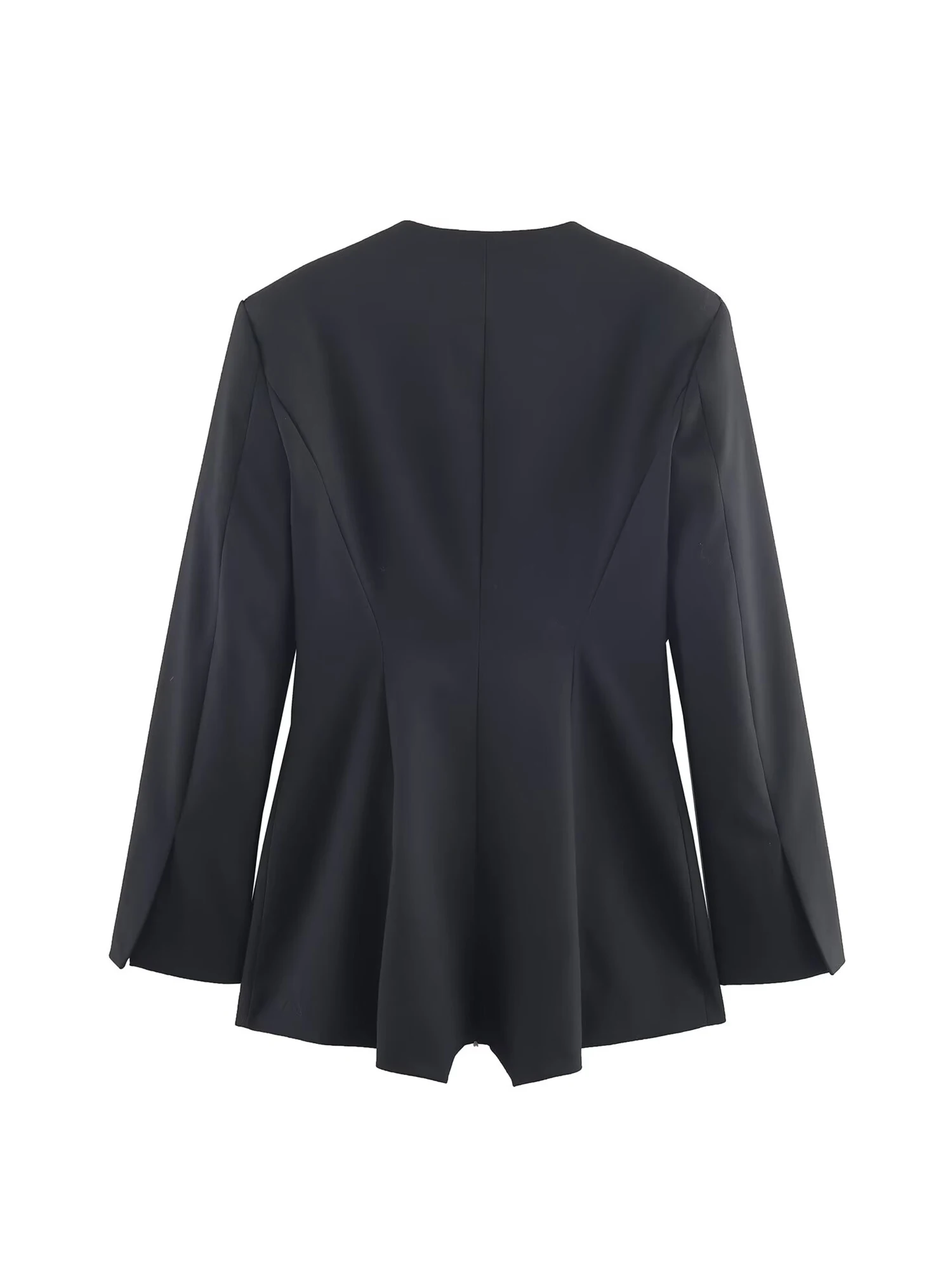 Women Black Gothic Cropped Blazer Playsuits Y2k Vintage Long Sleeve V-Neck Overall Bodysuits Rompers Fashion Casual Clothes 2025