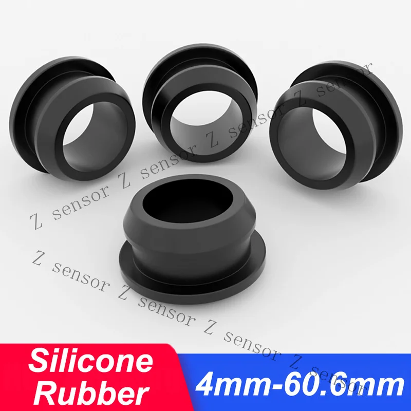 Z+ Grommet Snap-On Open Silicone Rubber Hole Plug Bung Wire Cable Protect Bush
