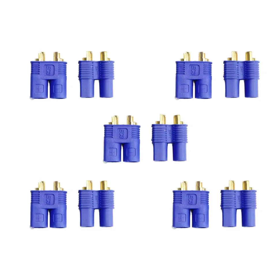 5/10 Pairs 5/10/20 Pcs EC3 Male Female Gold Plated Battery Connector Plug for RC Lipo Battery ESC Motors Plane Truck Boat