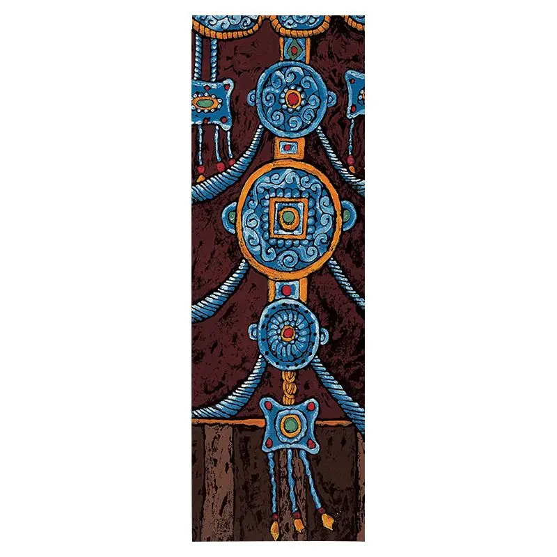 VIKAMA Tibetan Style Wall Tapestry Buddha Statues Ethnic Retro Art Background Cloth Bedroom Dormitory Living Room Decoration