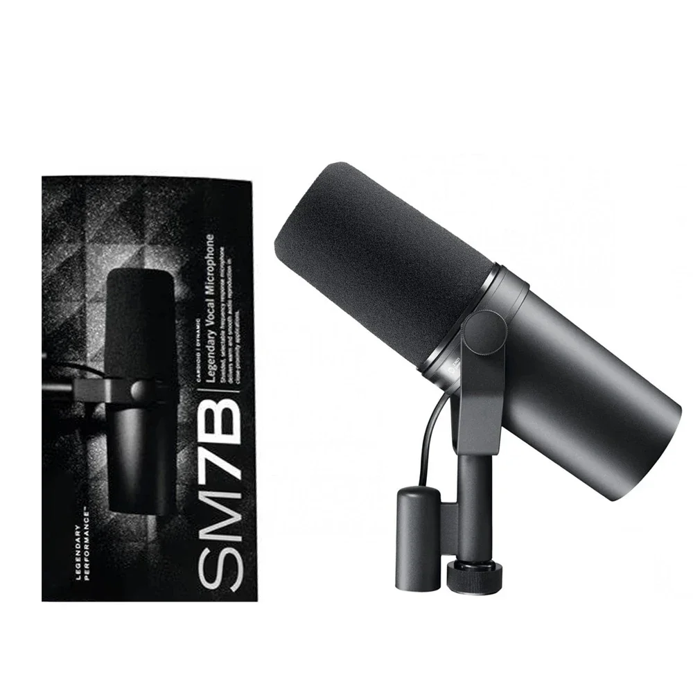 

Top quality Professional Studio SM7B Cardioid Microphone Recording Broadcasting Podcasting Live Streaming Vocal Dynamic SM7B